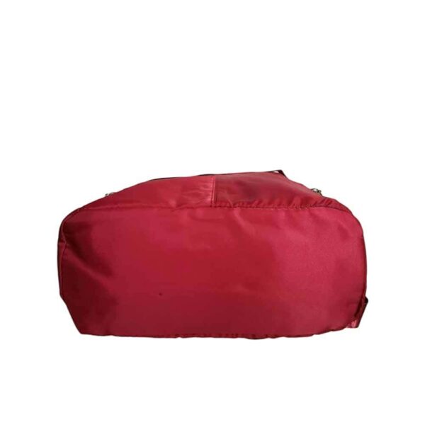 Mochila cartera antirrobo, oficio, 3 cremalleras, rojo - Imagen 4