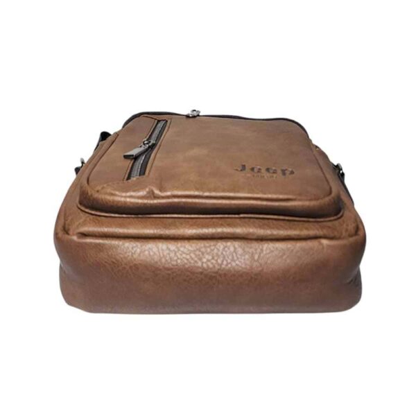Morral de hombre, Jeep, 3 divisiones, camel - Imagen 4
