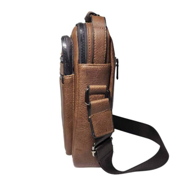 Morral de hombre, Jeep, 4 divisiones, camel - Imagen 3