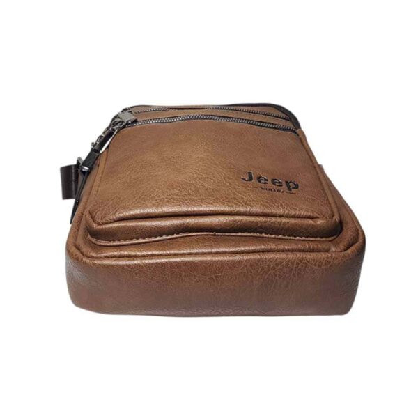 Morral de hombre, Jeep, 4 divisiones, camel - Imagen 4