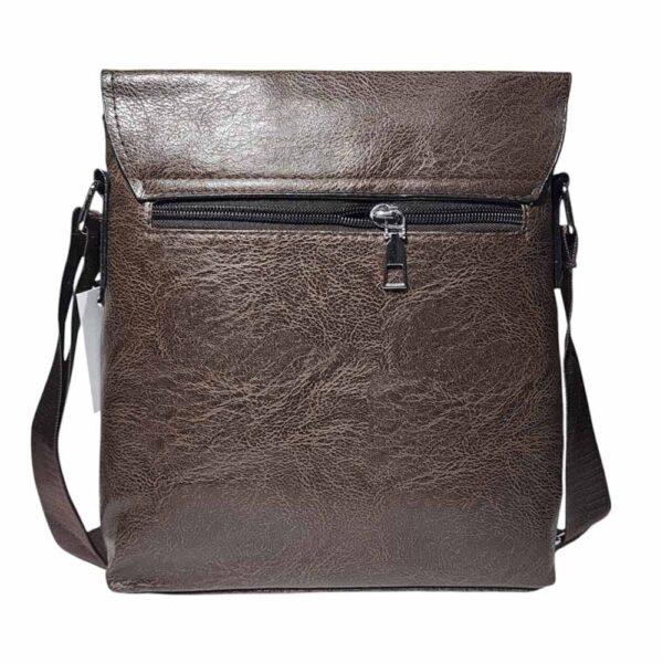 Morral de hombre, Jeep, solapa, small, broches, cafe - Imagen 2