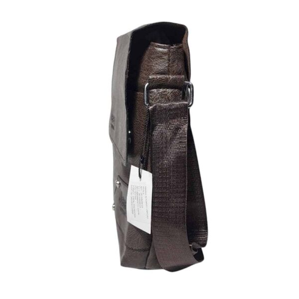 Morral de hombre, Jeep, solapa, small, broches, cafe - Imagen 3