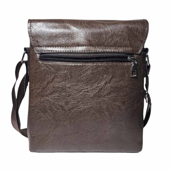 Morral de hombre, Jeep, solapa, small, cafe - Imagen 2