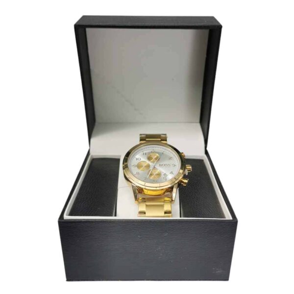 Premium, Classic men Hugo Boss, Gold White - Imagen 5