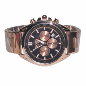 Premium, Classic men Hugo Boss, Cuarzo, Black and Gold Rose Dial
