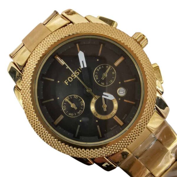 Premium, Reloj Fossil Crono Gold and Black - Imagen 2