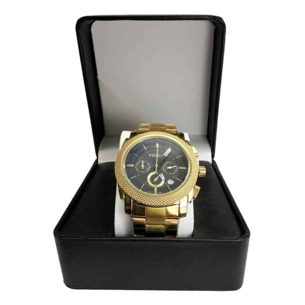 Premium, Reloj Fossil Crono Gold and Black - Imagen 5