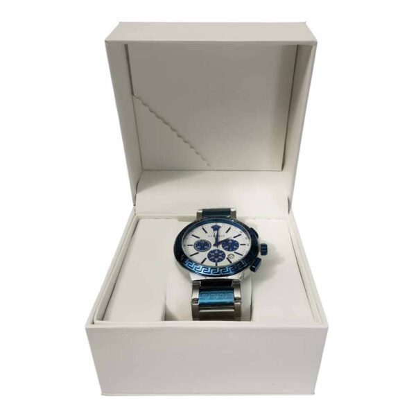 Premium, Versace Chrono two tone Steel and Blue - Imagen 5