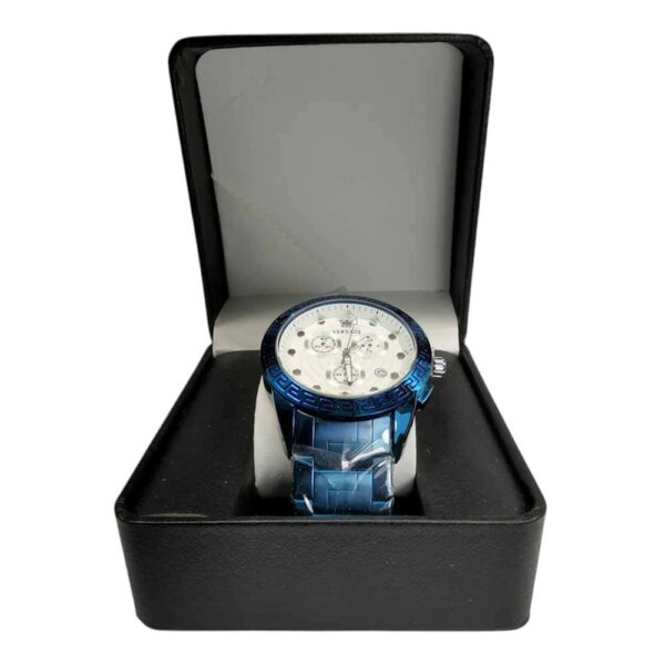 Premium, Versace Chrono two tone Steel and Blue and White - Imagen 5