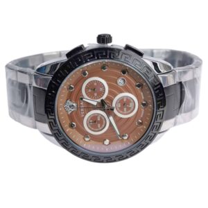 Premium, Versace Chrono two tone Steel Brown