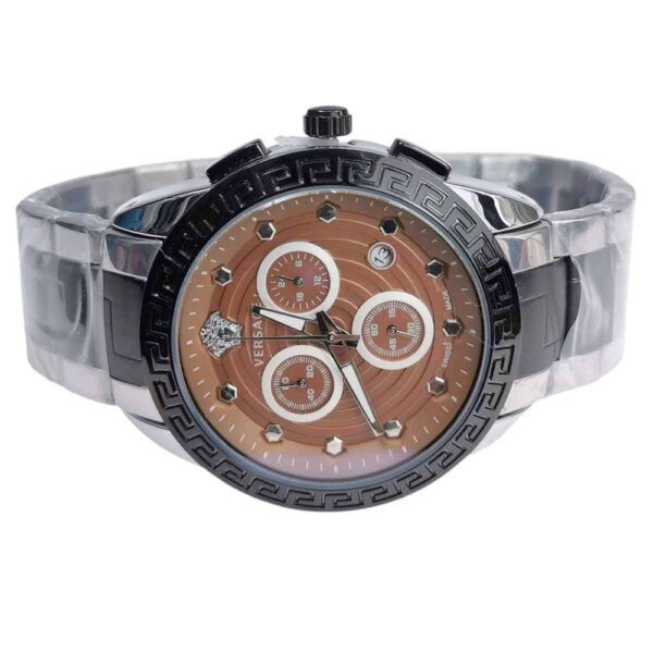 Premium, Versace Chrono two tone Steel Brown