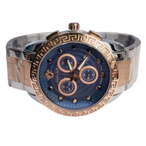 Premium, Versace Chrono two tone Steel Gold Rose and Blue
