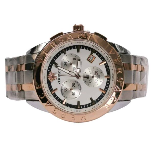 Premium, Versace Chrono two tone Steel Gold Rose and White