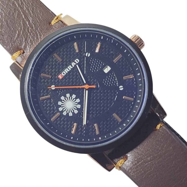 Reloj fechador sumergible, carbono, negro y cafe - Imagen 3