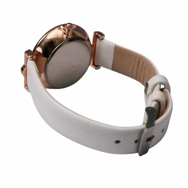Reloj para dama carátula diamantes, oro rosa, blanco - Imagen 3