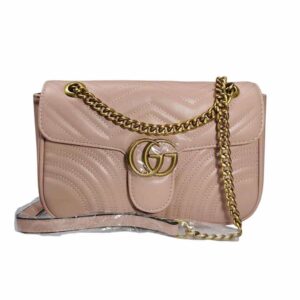 Bolso de hombro mediano Gucci Marmont, rosa