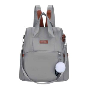 Mochila cartera antirrobo, oxford travel, gris