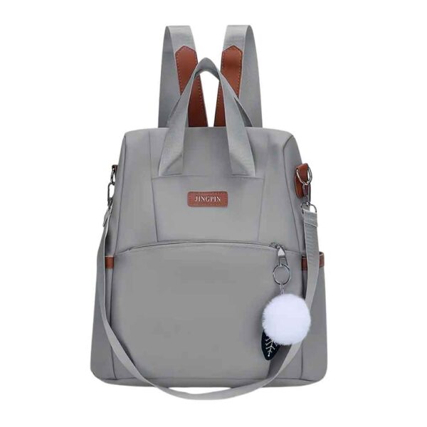Mochila cartera antirrobo, oxford travel, gris