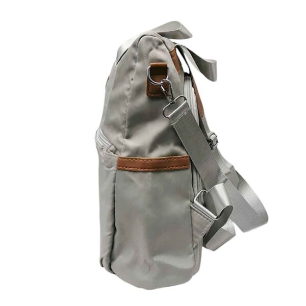Mochila cartera antirrobo, oxford travel, gris - Imagen 3