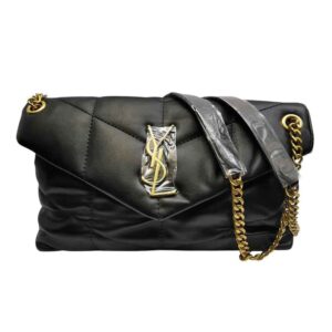 Bolso de hombro Saint Laurent Loulou negro