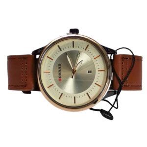 Reloj de calendario empresarial sumergible 42mm, camel