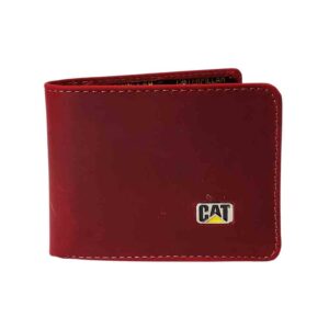 Billetera de cuero CAT, rojo