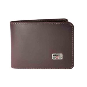 Billetera de cuero Gucci, cafe