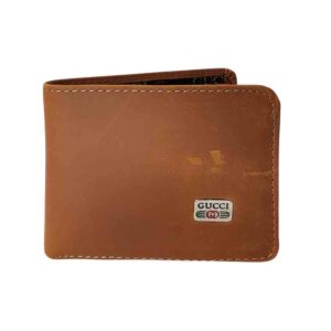 Billetera de cuero Gucci, camel