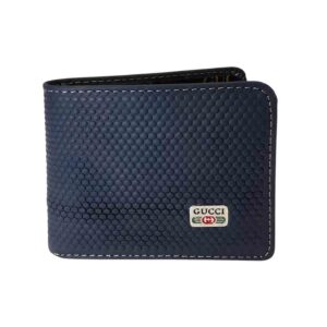 Billetera de cuero Gucci, decorado azul