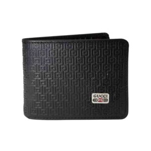 Billetera de cuero Gucci, decorado negro