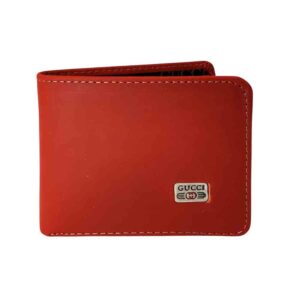 Billetera de cuero Gucci, naranja