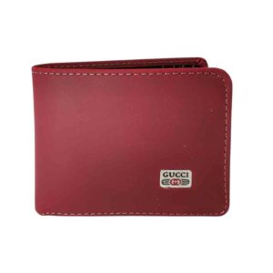 Billetera de cuero Gucci, rojo