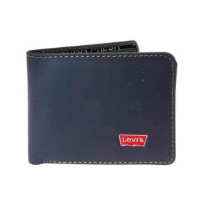 Billetera de cuero Levis, azul