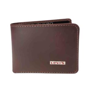 Billetera de cuero Levis, cafe