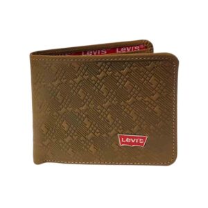 Billetera de cuero Levis decorado, verde