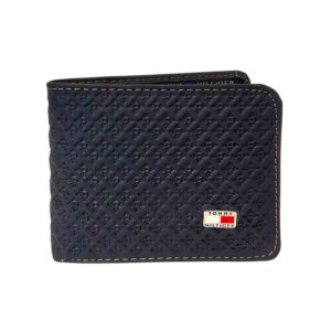 Billetera de cuero Tommy Hilfiger, decorado azul