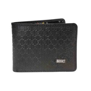 Billetera de cuero Totto, decorado negro