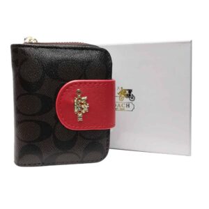 Billetera monedero Coach, cafe