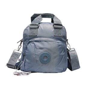 Mochila mini cartera, liso, celeste