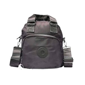 Mochila mini cartera, liso, gris