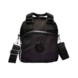 Mochila mini cartera, liso, negro