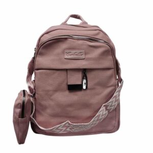 Mochila cartera aesthetic carbella, 2 pzs, rosa