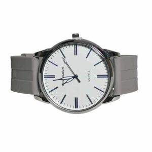 Reloj para hombre, analógico minimalista, gris