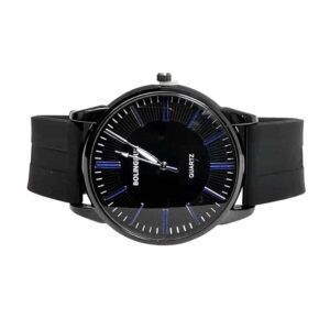 Reloj para hombre, analógico minimalista, negro