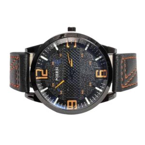 Reloj para hombre, analógico urbano black, naranja