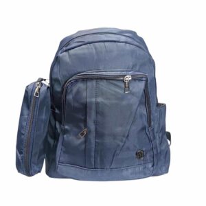 Mochila mediana, 2 pzs, azul