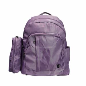Mochila mediana, 2 pzs, lila
