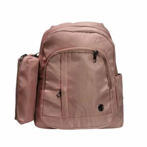 Mochila mediana, 2 pzs, rosa
