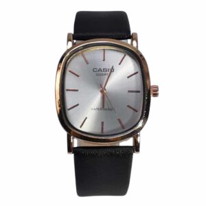 Reloj clasico, Casio cuero, negro