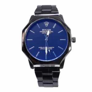 Reloj clasico, Rolex steel black, negro